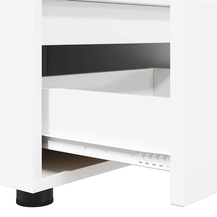 Cabinet TV cu sertar Alb 100 x 48 x 43 cm Lemn compozit - WALTI WALTI