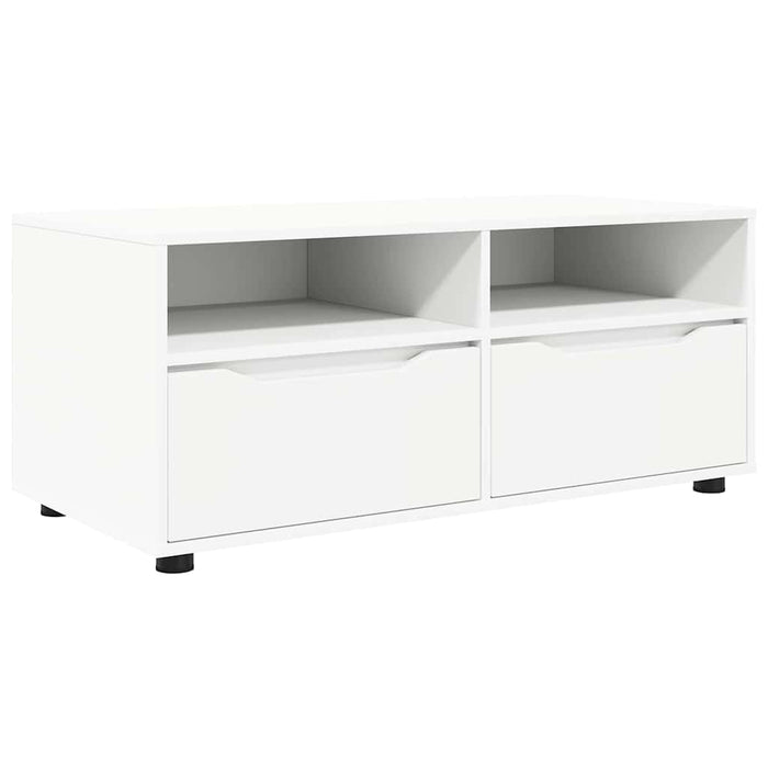 Cabinet TV cu sertar Alb 100 x 48 x 43 cm Lemn compozit - WALTI WALTI