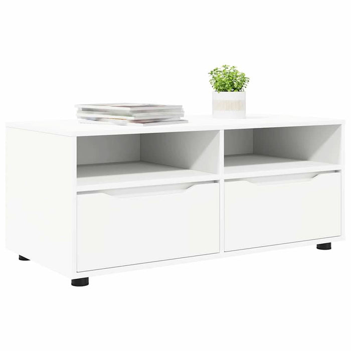 Cabinet TV cu sertar Alb 100 x 48 x 43 cm Lemn compozit - WALTI WALTI