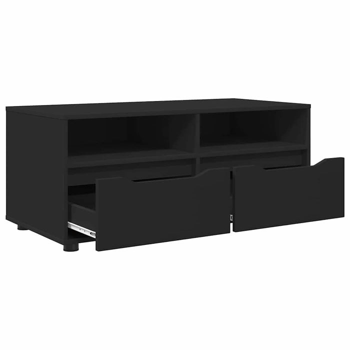 Cabinet TV cu sertar Negru 100 x 48 x 43 cm Lemn compozit - WALTI WALTI