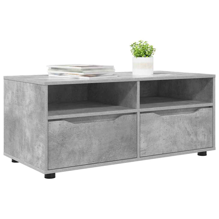 Cabinet TV Gri din beton 100 x 48 x 43 cm Lemn compozit - WALTI WALTI