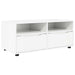 Cabinet TV cu sertar Alb lucios 100 x 48 x 43 cm Lemn compozit - WALTI WALTI