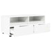 Cabinet TV cu sertar Alb lucios 100 x 48 x 43 cm Lemn compozit - WALTI WALTI