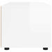 Cabinet TV cu sertar Alb lucios 100 x 48 x 43 cm Lemn compozit - WALTI WALTI
