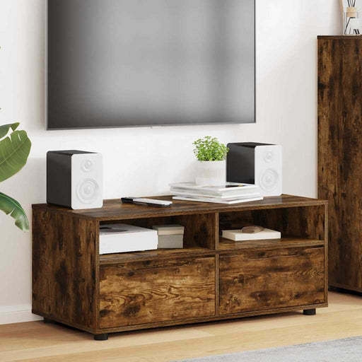 Cabinet TV Stejar fumuriu 100 x 48 x 43 cm Lemn compozit - WALTI WALTI