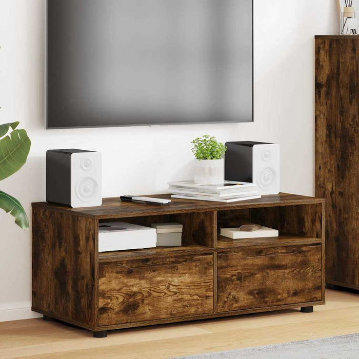 Cabinet TV Stejar fumuriu 100 x 48 x 43 cm Lemn compozit - WALTI WALTI