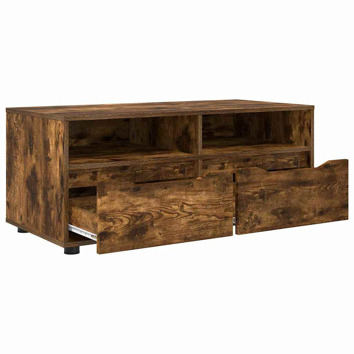 Cabinet TV Stejar fumuriu 100 x 48 x 43 cm Lemn compozit - WALTI WALTI