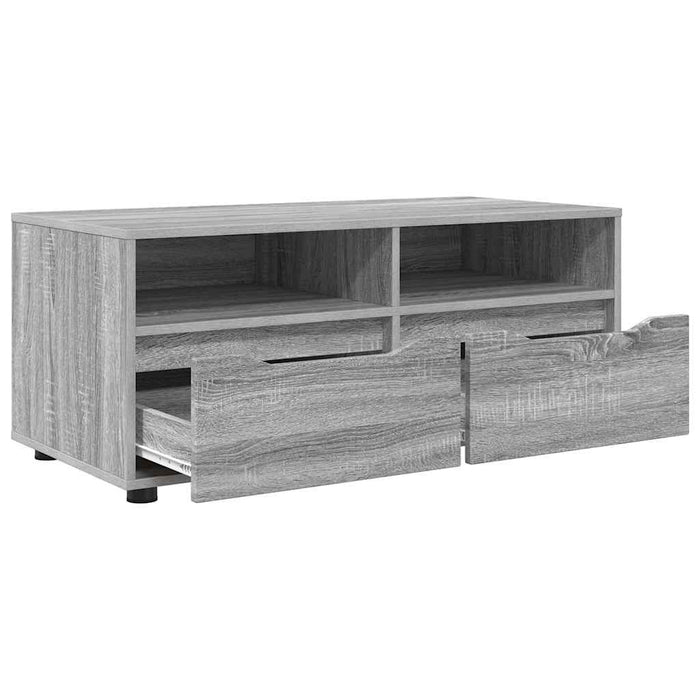 Cabinet TV cu sertar Gri Sonoma 100 x 48 x 43 cm Lemn compozit - WALTI WALTI