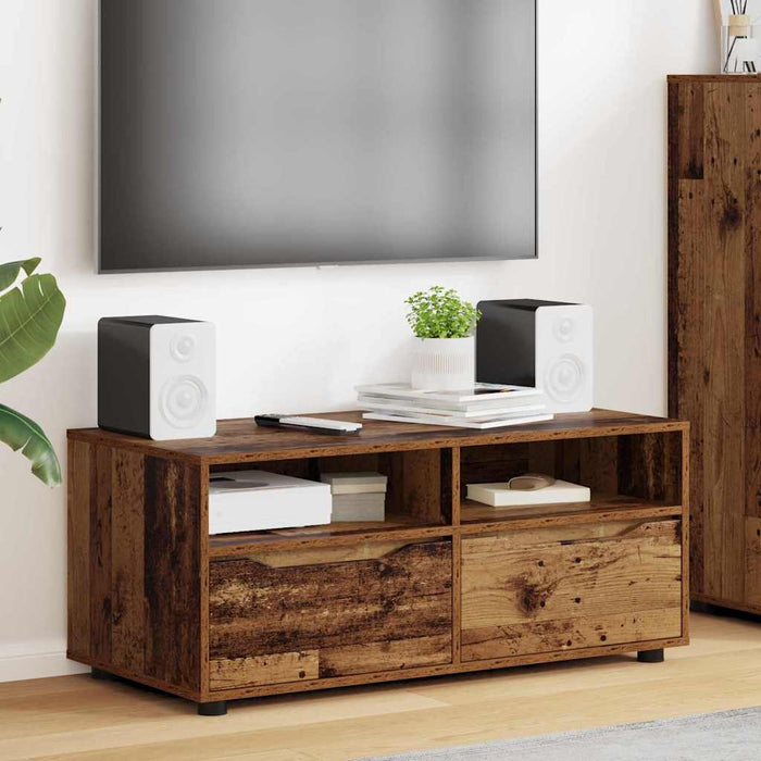 Cabinet TV cu sertar Lemn Vechi 100 x 48 x 43 cm Lemn compozit - WALTI WALTI