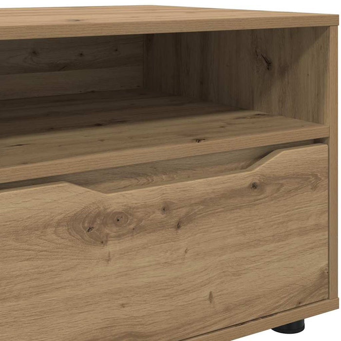 Cabinet TV Stejar Artizanal 100 x 48 x 43 cm Lemn compozit - WALTI WALTI