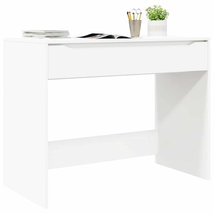 Birou cu sertar Alb 100 x 50 x 78 cm Lemn compozit - WALTI WALTI