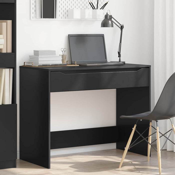 Birou cu sertar Negru 100 x 50 x 78 cm Lemn prelucrat WALTI