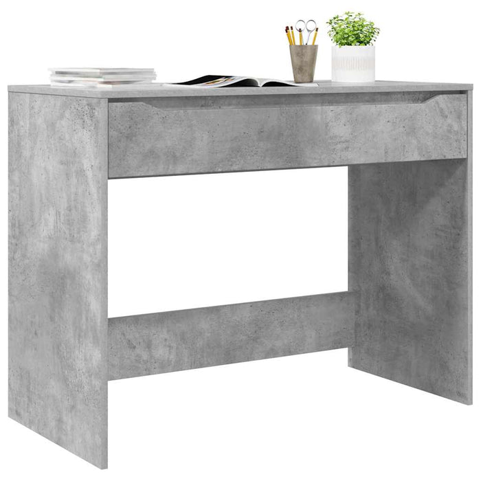 Birou cu sertar Gri din beton 100 x 50 x 78 cm Lemn compozit - WALTI WALTI