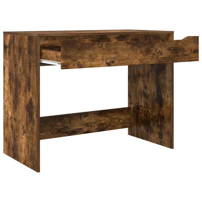 Birou cu sertar Stejar Afumat 100 x 50 x 78 cm Lemn prelucrat - WALTI WALTI