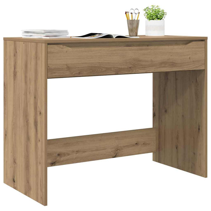 Birou cu sertar Stejar Artizanal 100 x 50 x 78 cm Lemn compozit - WALTI WALTI