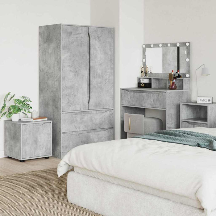 Dulap de Baie Gri din beton 40,5 x 40 x 44 cm Lemn compozit - WALTI WALTI