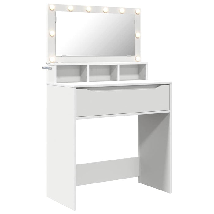 Mese de toaletă pentru dormitor Alb 80 x 39,6 x 135 cm - WALTI WALTI
