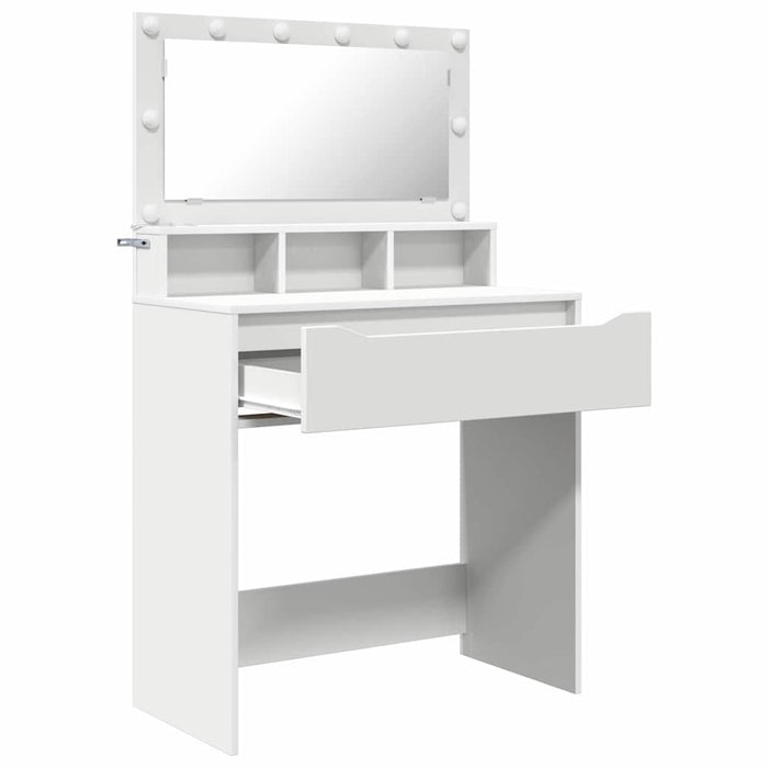 Mese de toaletă pentru dormitor Alb 80 x 39,6 x 135 cm - WALTI WALTI