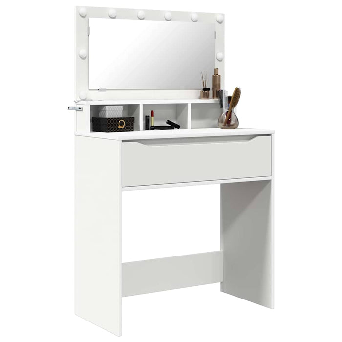 Mese de toaletă pentru dormitor Alb 80 x 39,6 x 135 cm - WALTI WALTI