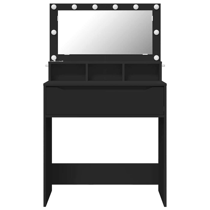 Mese de toaletă pentru dormitor Negru 80 x 39,6 x 135 cm - WALTI WALTI