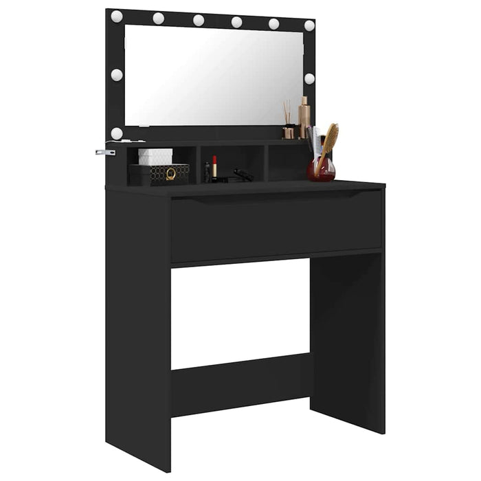 Mese de toaletă pentru dormitor Negru 80 x 39,6 x 135 cm - WALTI WALTI