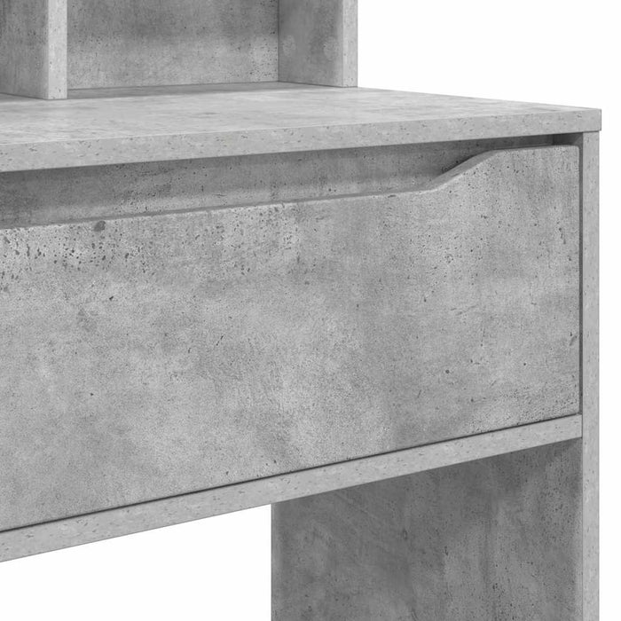 Mese de toaletă pentru dormitor cu sertar Gri din beton - WALTI WALTI
