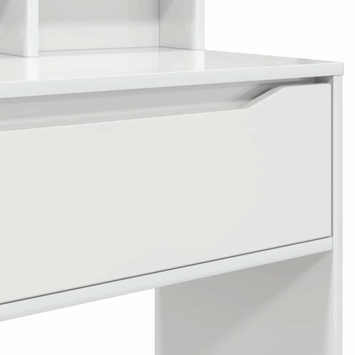 Mese de toaletă pentru dormitor Alb lucios 80 x 39,6 x 135 cm - WALTI WALTI