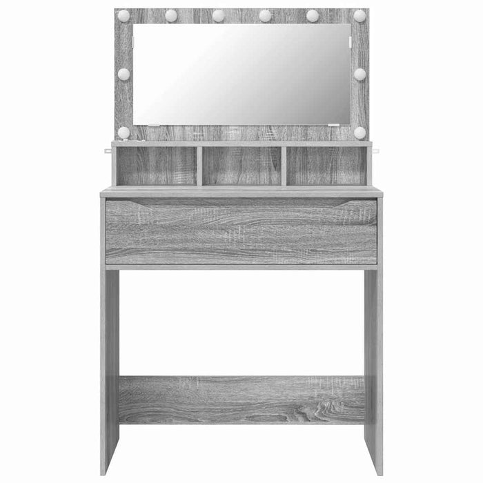 Mese de toaletă pentru dormitor Gri Sonoma 80 x 39,6 x 135 cm - WALTI WALTI