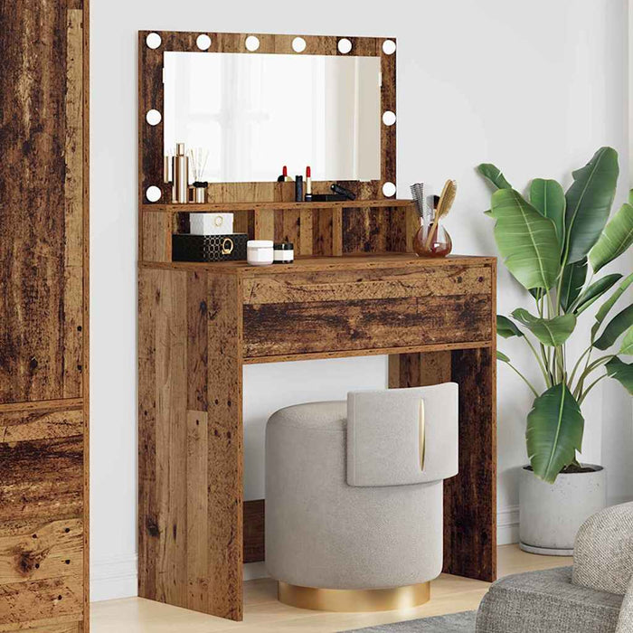 Mese de toaletă pentru dormitor Lemn Vechi 80 x 39,6 x 135 cm - WALTI WALTI