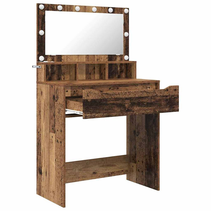 Mese de toaletă pentru dormitor Lemn Vechi 80 x 39,6 x 135 cm - WALTI WALTI