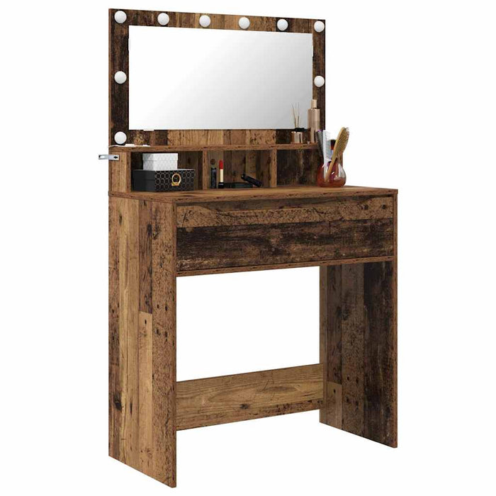 Mese de toaletă pentru dormitor Lemn Vechi 80 x 39,6 x 135 cm - WALTI WALTI
