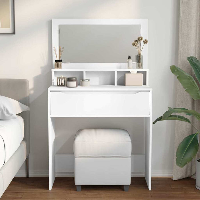 Mese de toaletă pentru dormitor Alb 80 x 39,6 x 135 cm - WALTI WALTI