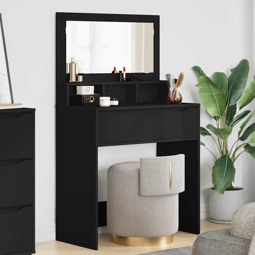 Mese de toaletă pentru dormitor Negru 80 x 39,6 x 135 cm - WALTI WALTI