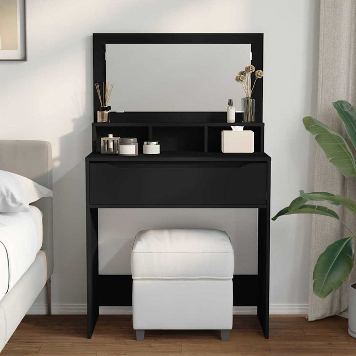 Mese de toaletă pentru dormitor Negru 80 x 39,6 x 135 cm - WALTI WALTI