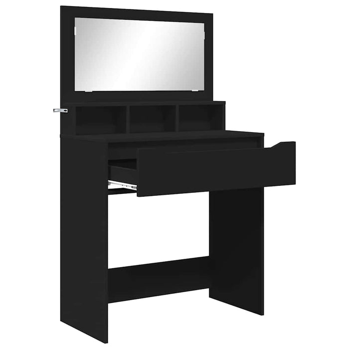 Mese de toaletă pentru dormitor Negru 80 x 39,6 x 135 cm - WALTI WALTI