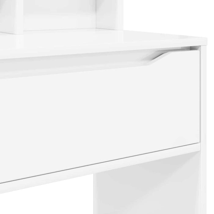 Mese de toaletă pentru dormitor Alb lucios 80 x 39,6 x 135 cm - WALTI WALTI