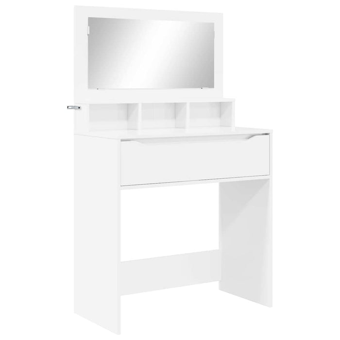 Mese de toaletă pentru dormitor Alb lucios 80 x 39,6 x 135 cm - WALTI WALTI