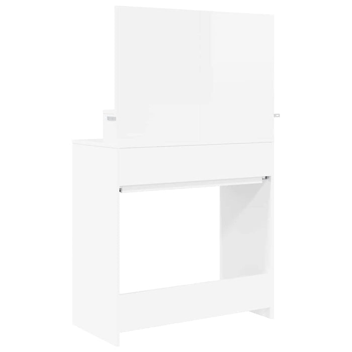 Mese de toaletă pentru dormitor Alb lucios 80 x 39,6 x 135 cm - WALTI WALTI