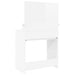 Mese de toaletă pentru dormitor Alb lucios 80 x 39,6 x 135 cm - WALTI WALTI