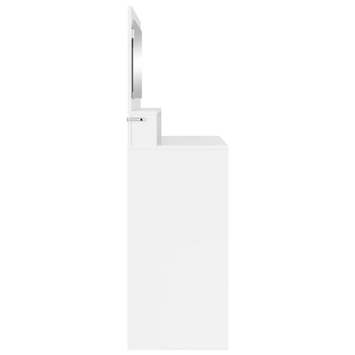 Mese de toaletă pentru dormitor Alb lucios 80 x 39,6 x 135 cm - WALTI WALTI