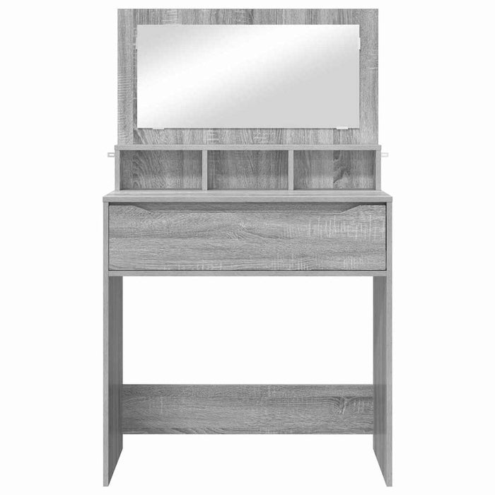 Mese de toaletă pentru dormitor Gri Sonoma 80 x 39,6 x 135 cm - WALTI WALTI