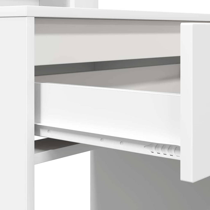 Mese de toaletă pentru dormitor cu raft Alb 80 x 39,6 x 135 cm - WALTI WALTI
