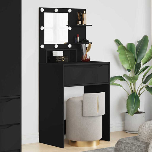 Mese de toaletă pentru dormitor Negru 80 x 39,6 x 135 cm - WALTI WALTI