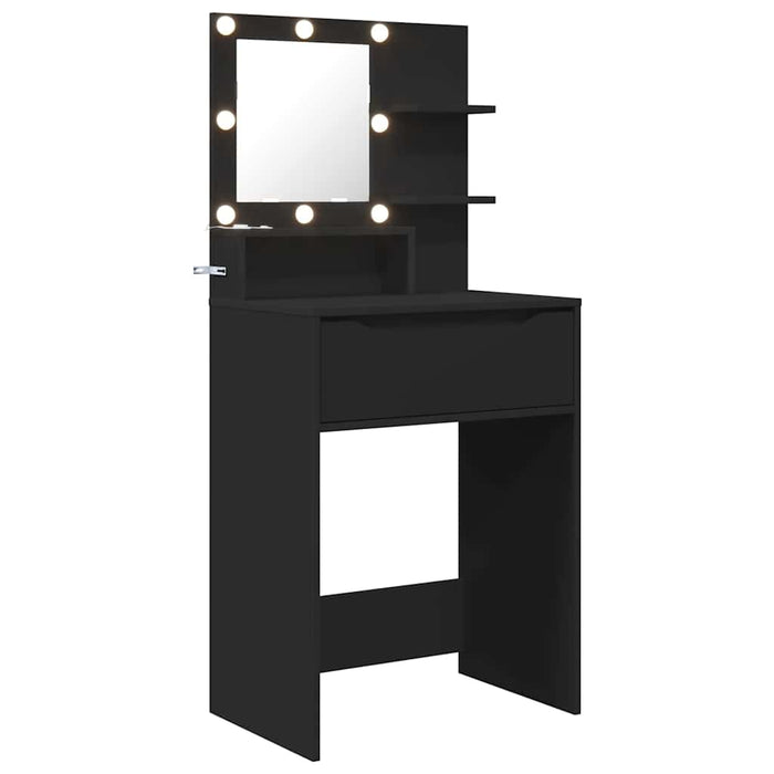 Mese de toaletă pentru dormitor Negru 80 x 39,6 x 135 cm - WALTI WALTI
