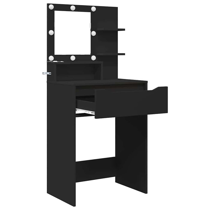 Mese de toaletă pentru dormitor Negru 80 x 39,6 x 135 cm - WALTI WALTI