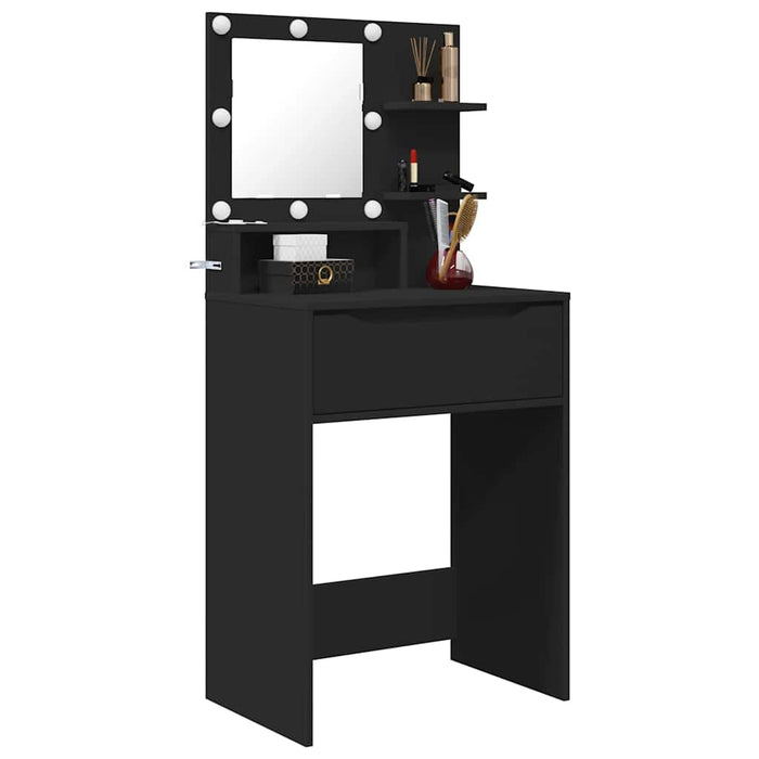 Mese de toaletă pentru dormitor Negru 80 x 39,6 x 135 cm - WALTI WALTI