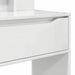 Mese de toaletă pentru dormitor Alb lucios 80 x 39,6 x 135 cm - WALTI WALTI