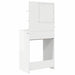 Mese de toaletă pentru dormitor Alb lucios 80 x 39,6 x 135 cm - WALTI WALTI