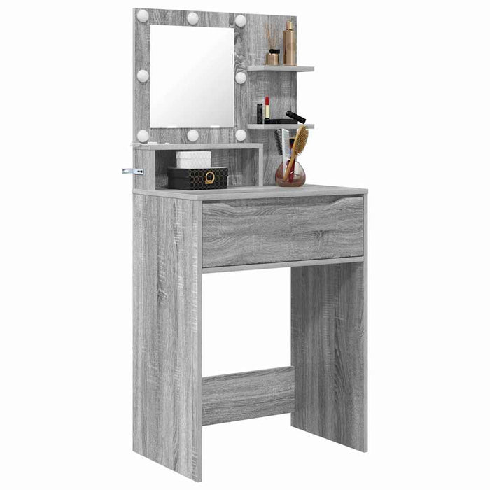 Mese de toaletă pentru dormitor Gri Sonoma 80 x 39,6 x 135 cm - WALTI WALTI