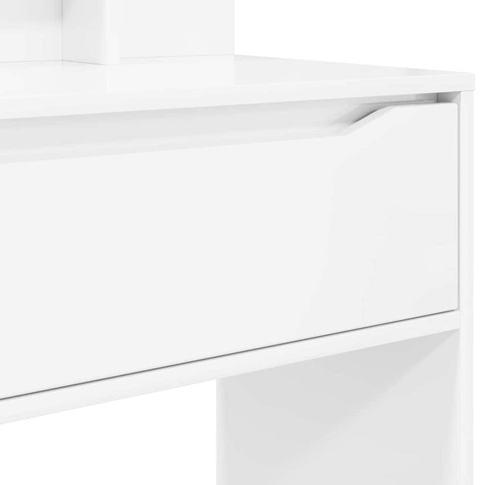 Mese de toaletă pentru dormitor Alb lucios 80 x 39,6 x 135 cm - WALTI WALTI